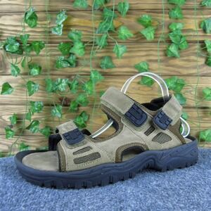 Cherokee Men  Sport Sandals Brown Leather Size 10.5 Medium Gently Used‎ 2025